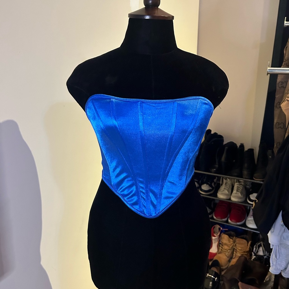 3/$25 Royal blue corset top
